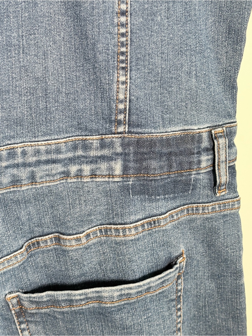 Kensie Light Blue Denim Sleeveless Shortalls - Picture 7 of 11